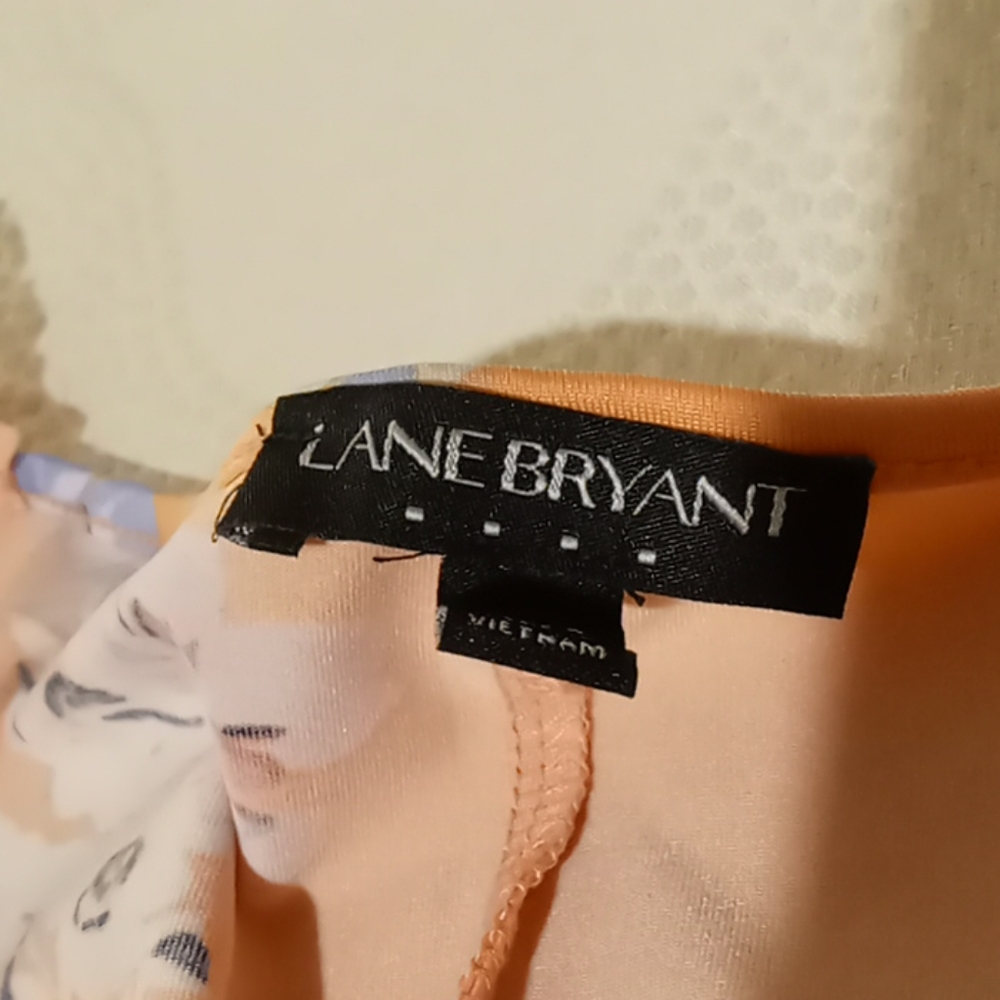 Lane Bryant floral top salmon color